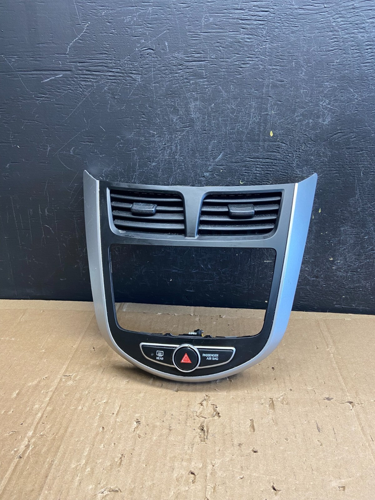 2012 to 2017 Hyundai Accent Center Radio Hazard Air Vent Bezel AD2284 DG0