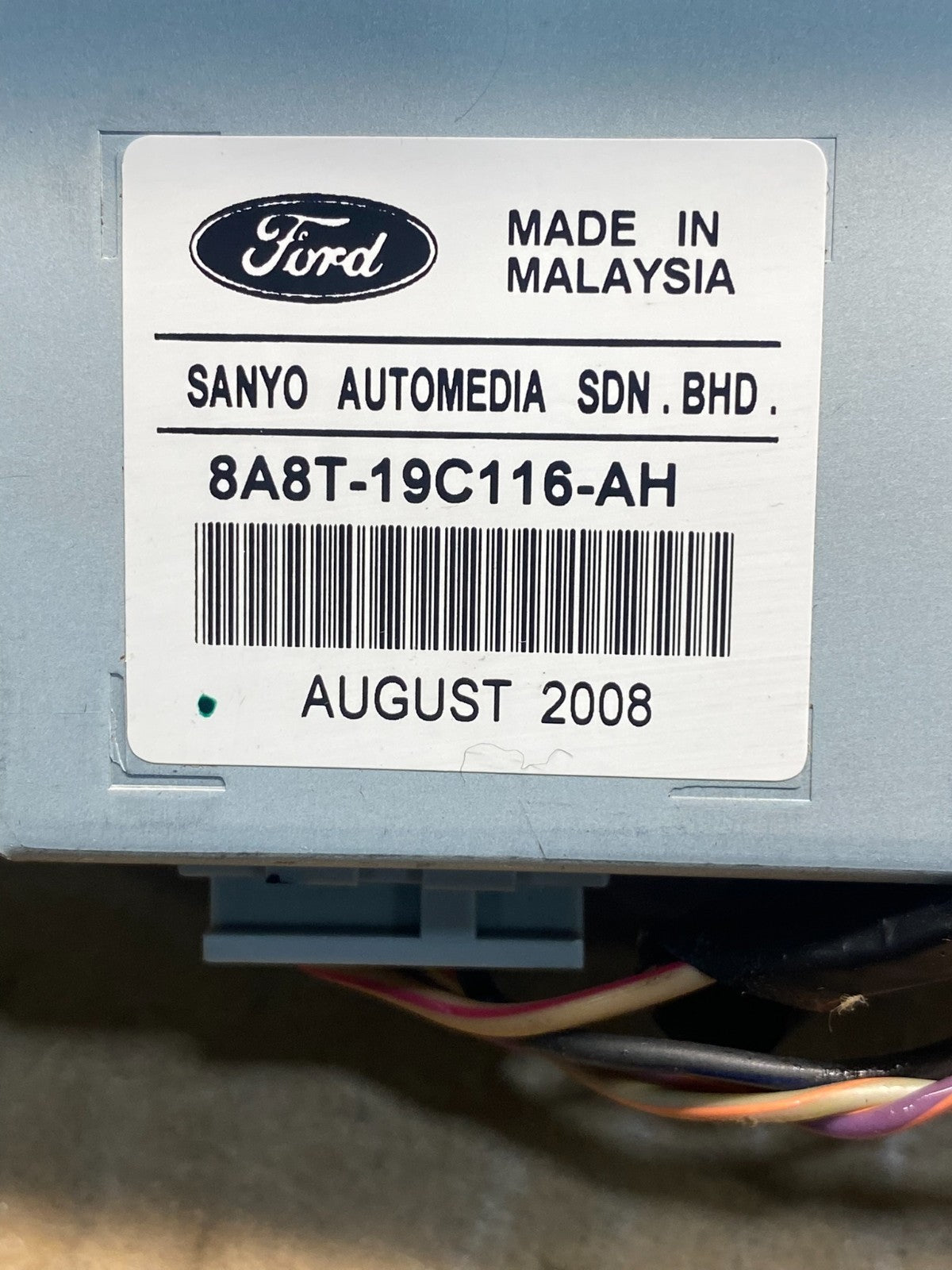 2011-2012 Ford Flex Radio Information Display Screen ag3850 DG6