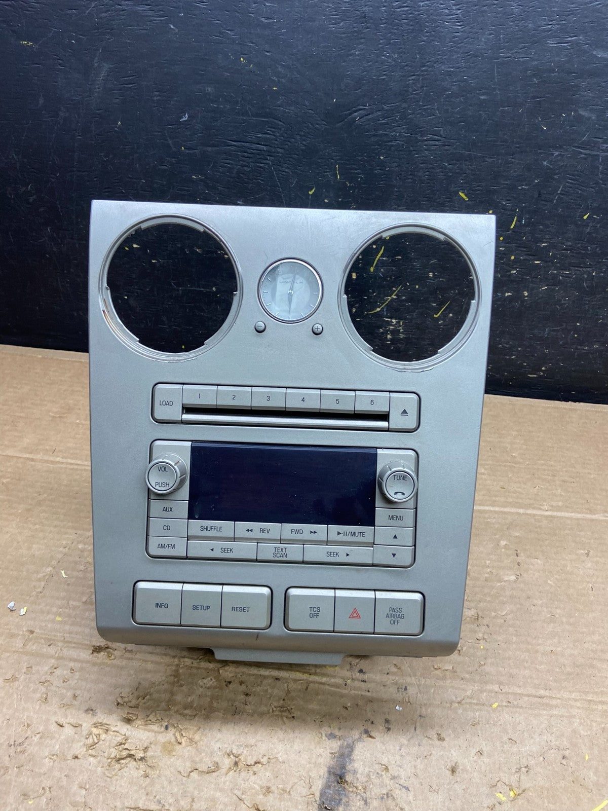 2007 Lincoln Mkz Navigation Radio Display Screen w/ Bezel Panel w9839 DG0
