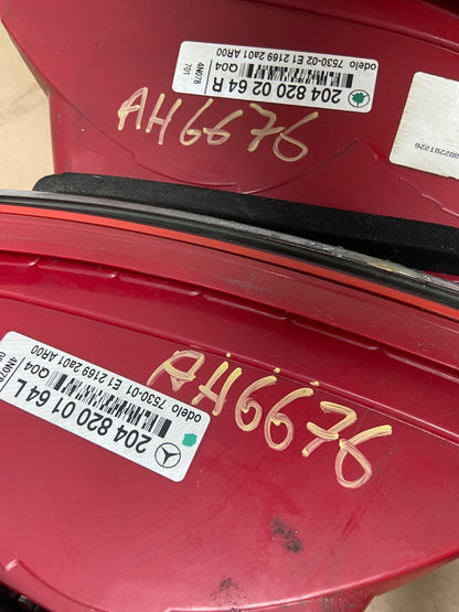 2008 2009 2010 2011 Mercedes C-Class Left+Right Side Tail Lights AH6676 DW8