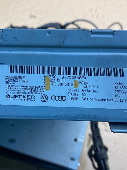 2008 - 2012 Audi A4 Radio Receiver Audio Control Module 3 Pcs Set AH7442 DG5