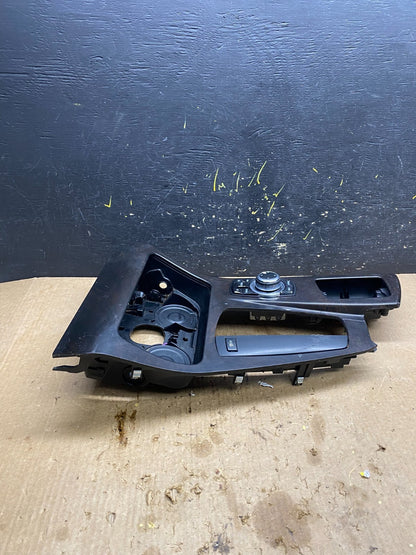 2011-2016 BMW 5 F10 Center Shifter Console Trim Cup Holder Switches OEM Z4590 DG5