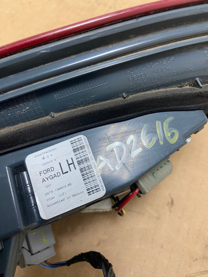 2013 to 2016 Ford Fusion Left Driver LH Side Tail Light Inner AD2616 LK6