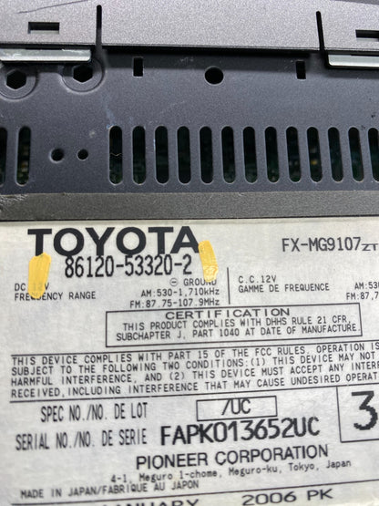 2006 to 2009 Lexus IS250 Screen Radio AM-FM CD Tuner Head Unit AC6290 DG5