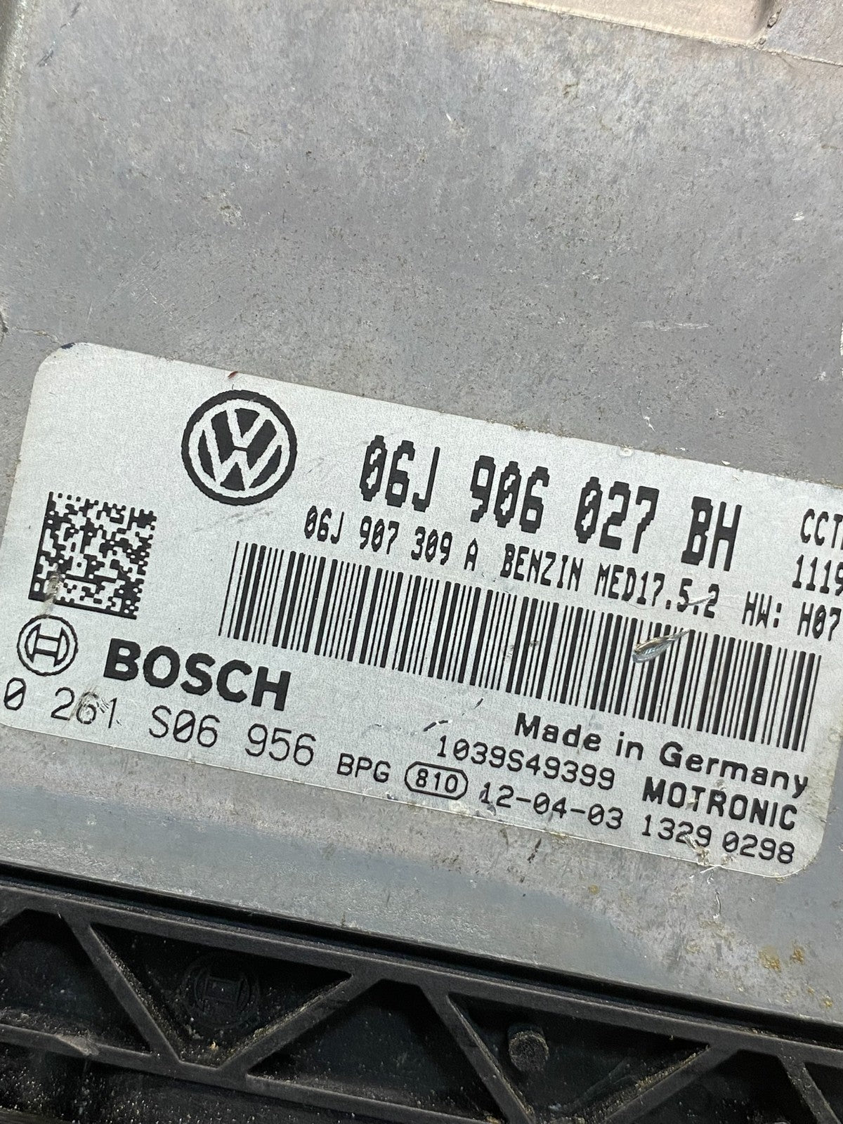 2012 Volkswagen Tiguan 2.0L Turbo Engine Computer Ecu Pcm Ecm Pcu AD9460 DG2