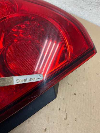 2006 to 2012 Chevrolet Impala Left Driver Lh Side Tail Light AG6773 LK3