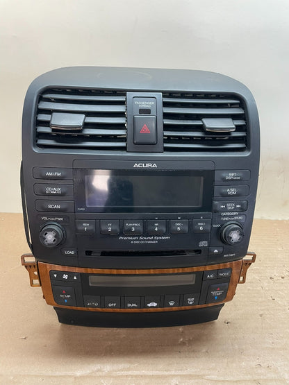 2006 2007 2008 Acura TSX Radio Climate Control T4295 DG0