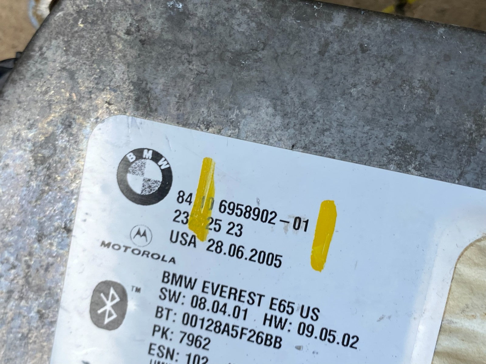 2006 2008 BMW 750i Bluetooth Telematics Communication Module S3130 DG6
