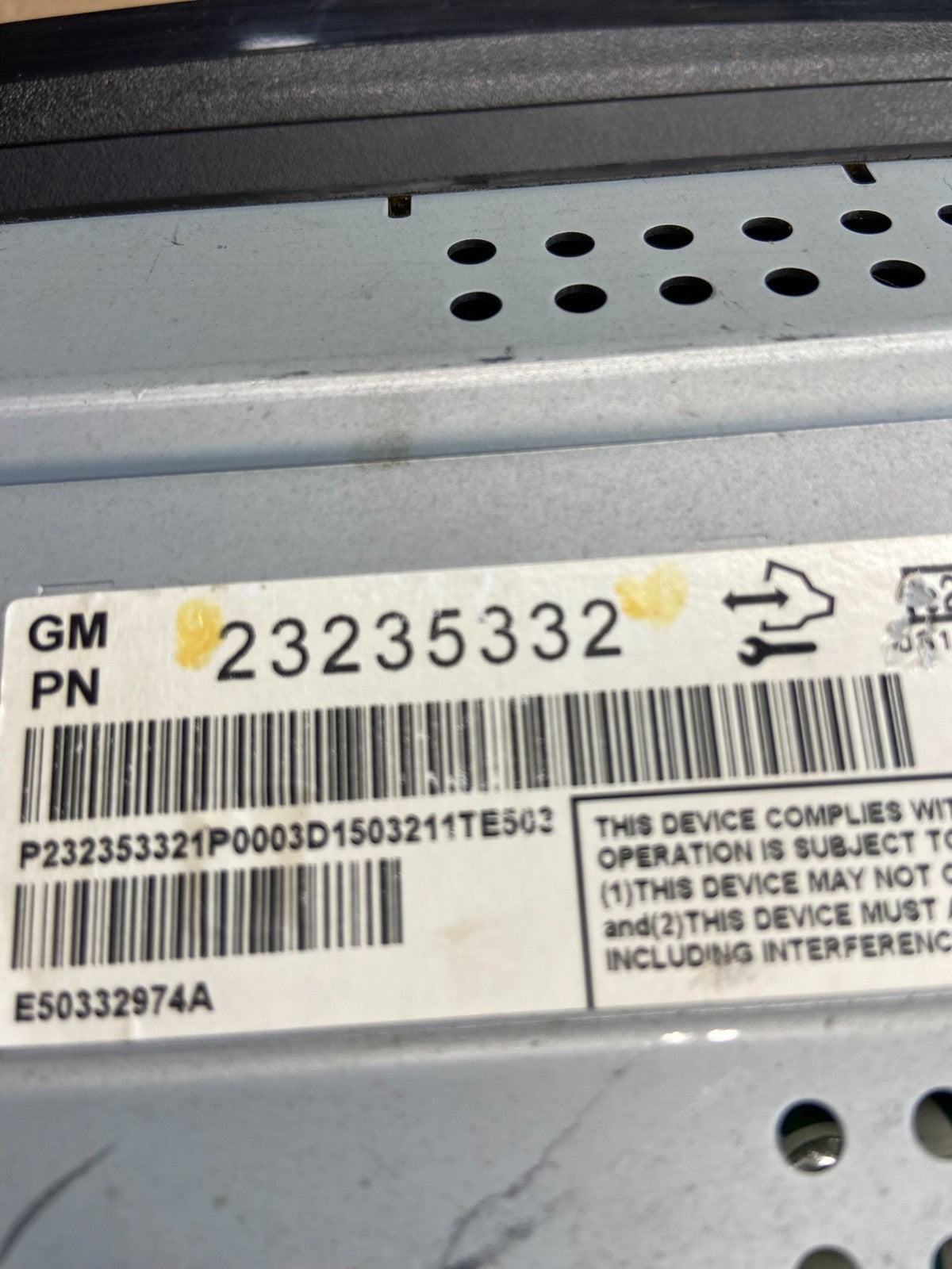 2013 2014 2015 Chevrolet Malibu Display Dash Screen Radio Information AG0400 DG6