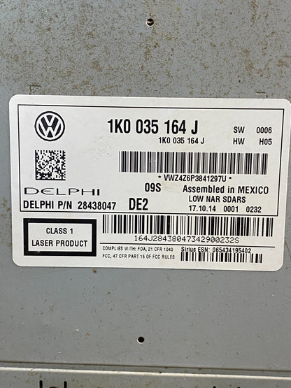 2015 to 2017 Volkswagen Passat Jetta Radio CD Player AM/FM Media AG5985 DG6