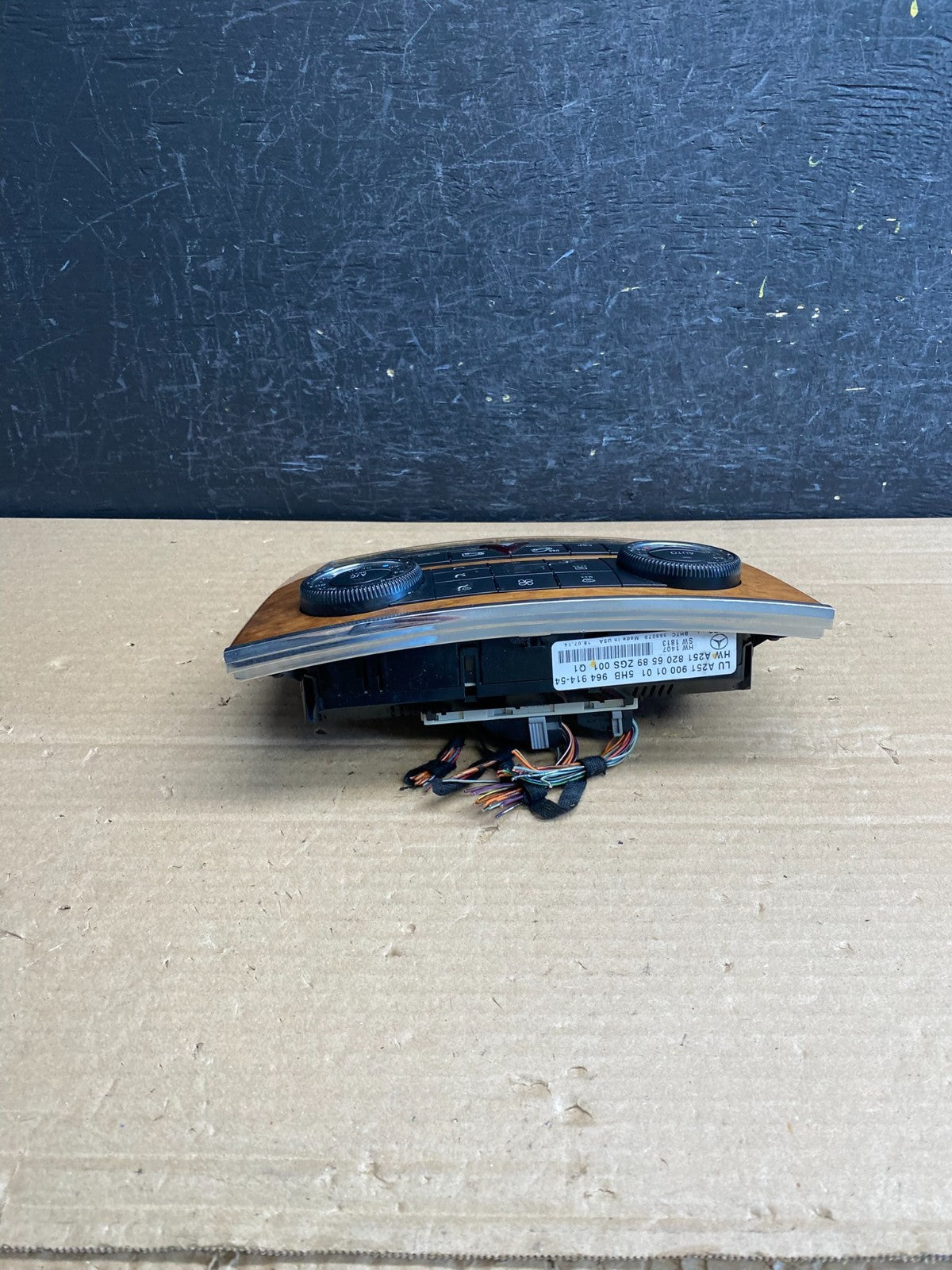 2007-2012 Mercedes X164 GL350 GL450 Climate Control Bezel Wood Switch AG0164 DG2