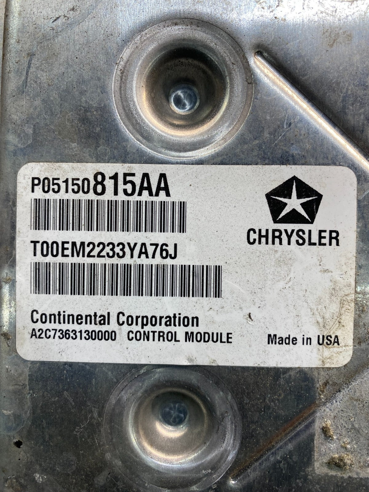 2014 Jeep Compass Patriot Engine Control Module ECM ECU P05150815AA AD9583 DW2