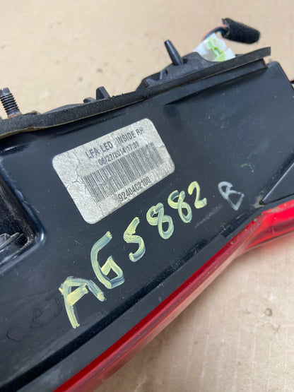 2015 2016 2017 Hyundai Sonata Right Passenger RH Inner LED Tail Light AG5882 DW7