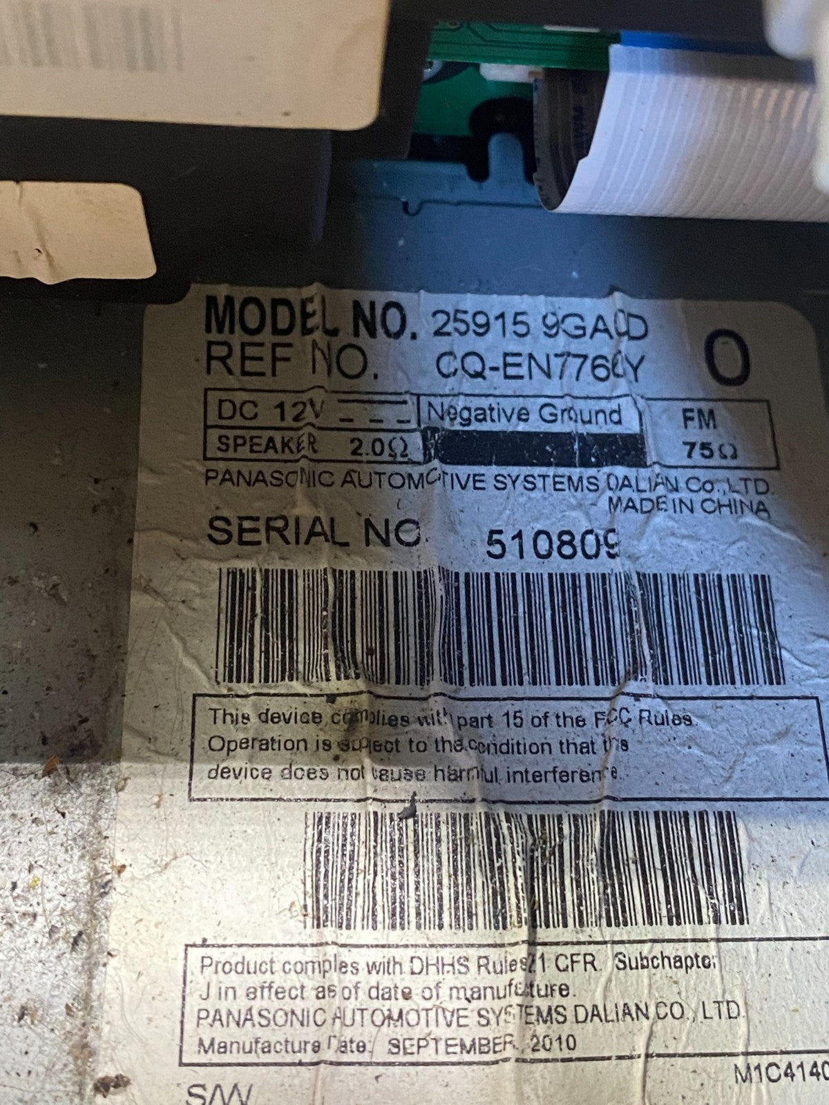 2008 2012 Nissan Pathfinder Radio A/C Heat Temperature Climate Control AC7096 DG5