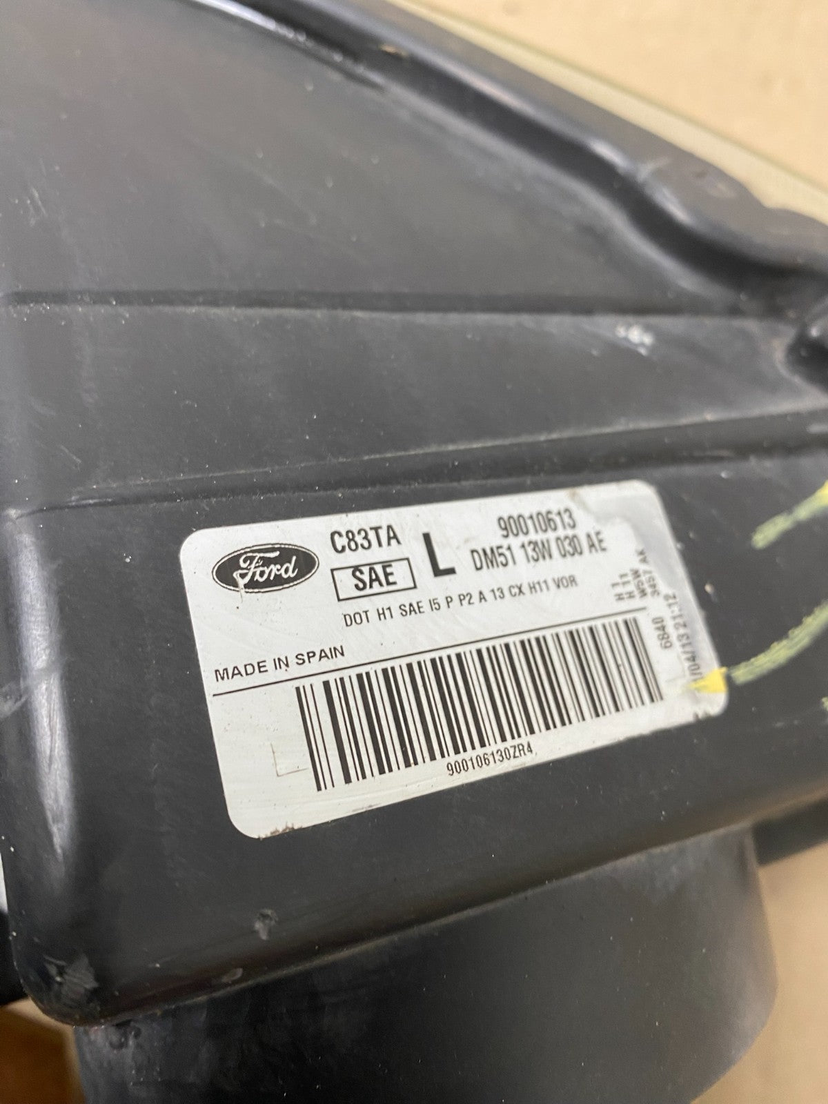 2013 to 2016 Ford C-MAX Left Driver LH Side Headlight AJ2223 DW10
