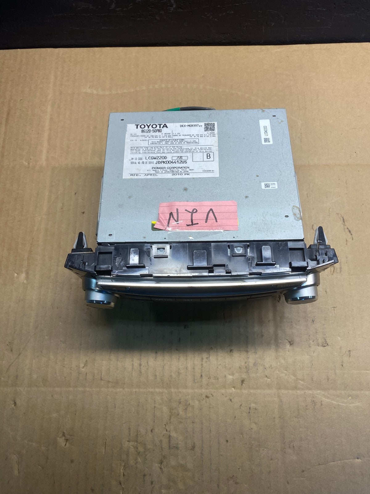 2010 - 2012 Lexus LS460 AM FM Radio Receiver 6 Disc CD Player AB7459 DG3