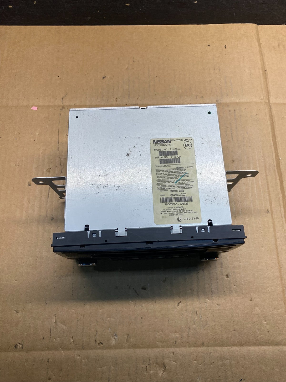 2014 to 2018 Nissan Sentra Versa Radio CD Player AM/FM 28185 9mc1a AI9943 DG3