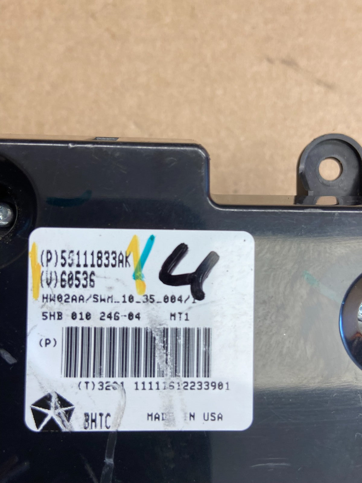 2011-2013 Jeep Cherokee Heater A/C Temperature Climate Control Switch AF1792 DG7
