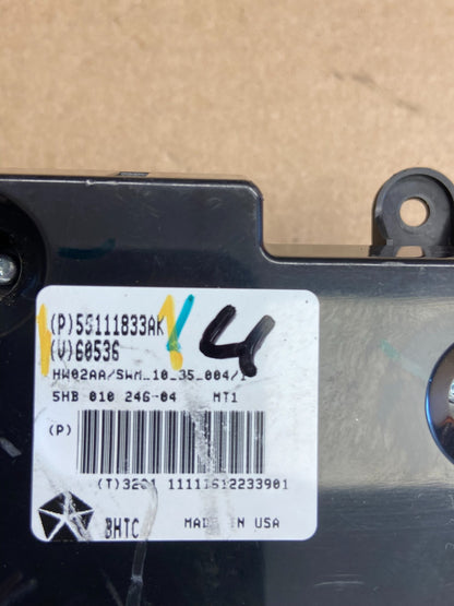 2011-2013 Jeep Cherokee Heater A/C Temperature Climate Control Switch AF1792 DG7
