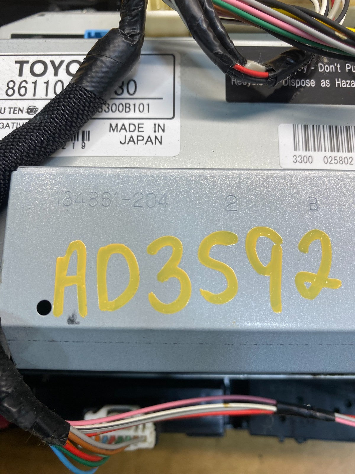 2006 to 2009 Toyota Prius Radio Stereo Receiver Screen Display AD3592 DG6