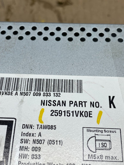2011 to 2012 Nissan Rogue AM FM XM Radio CD Player Screen Receiver u5119 DG6