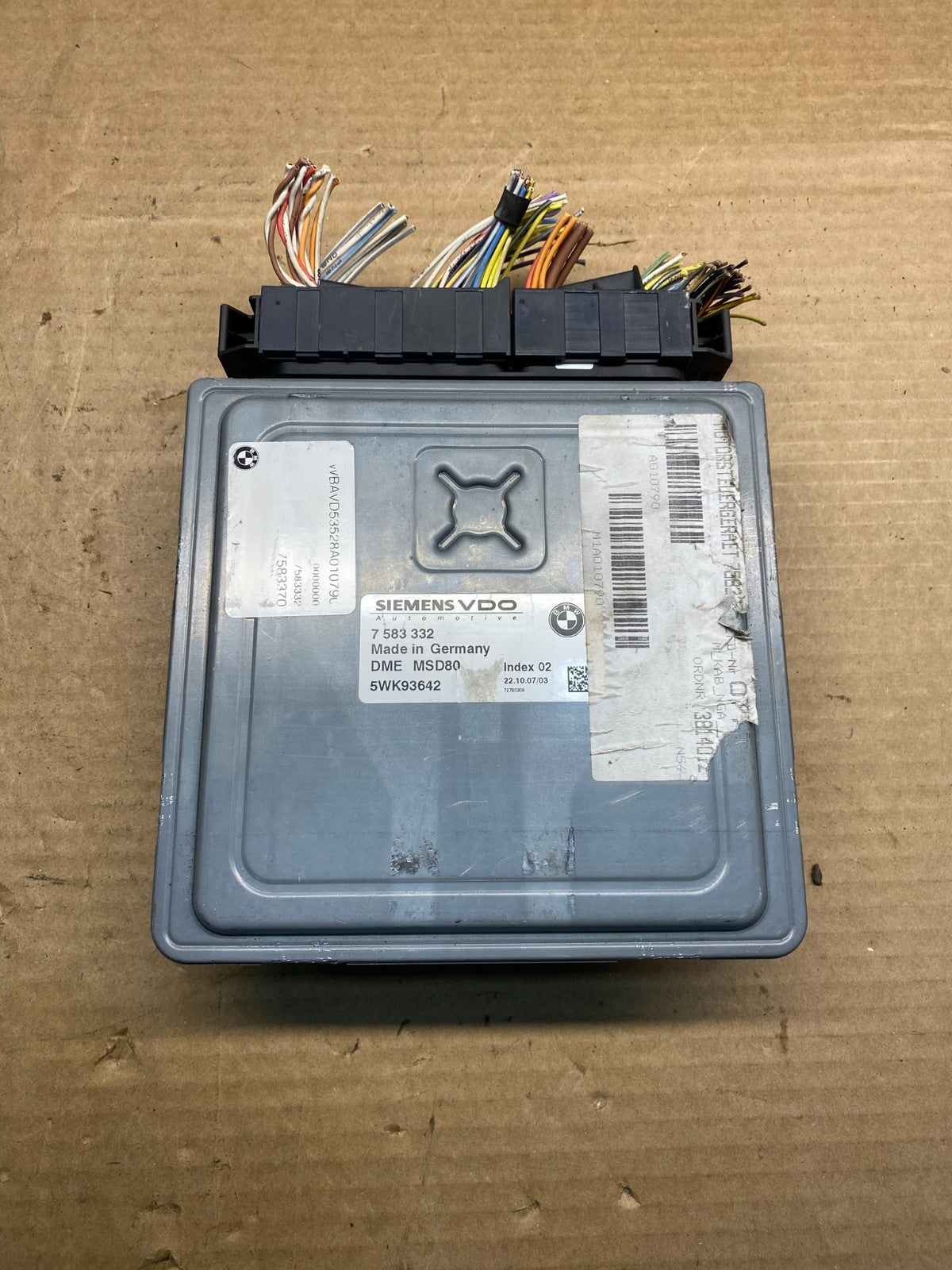 2007 to 2010 BMW N54 335i 135i Engine ECU ECM Computer Module 7583370 AD9817 DG0