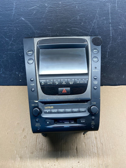2006 to 2007 Lexus GS300 GS350 GS430 Navigation GPS Radio CD AG1611 DW0
