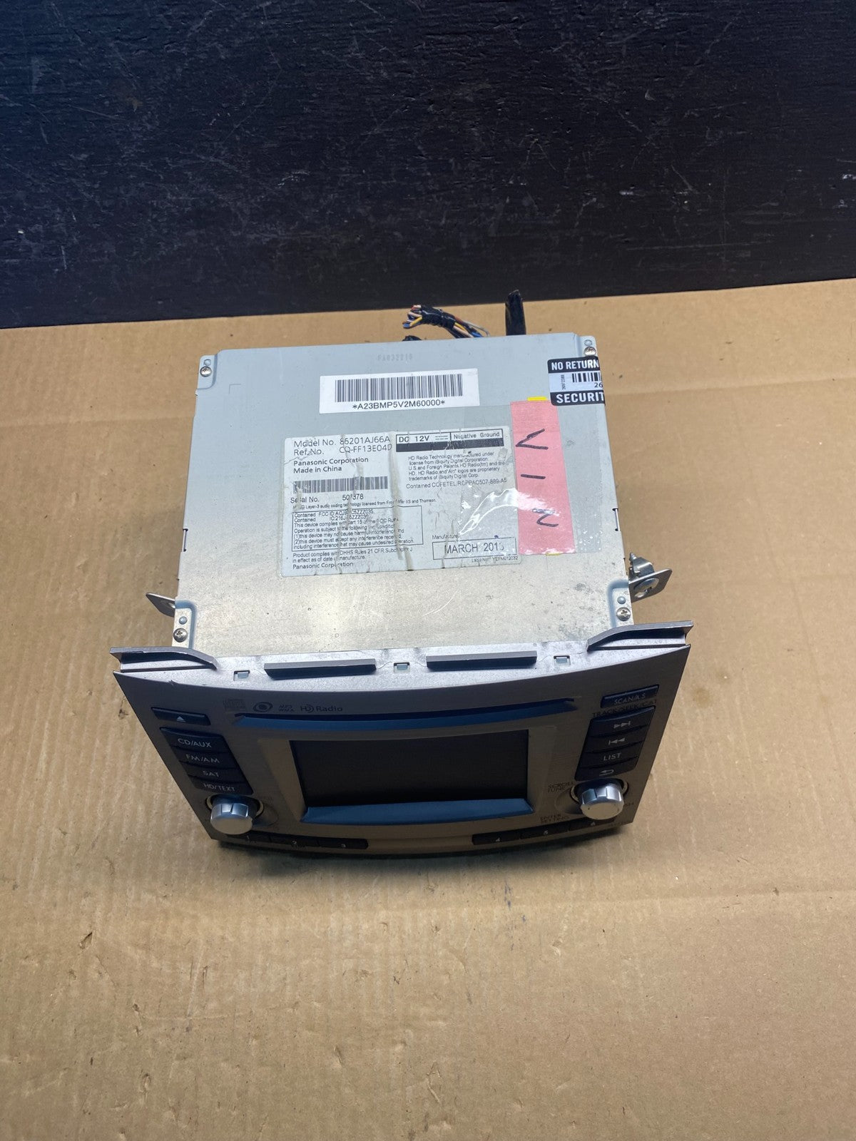 2013 to 2014 Subaru Outback Legacy Am Fm Cd Player AM/FM Radio AD1593 DG3