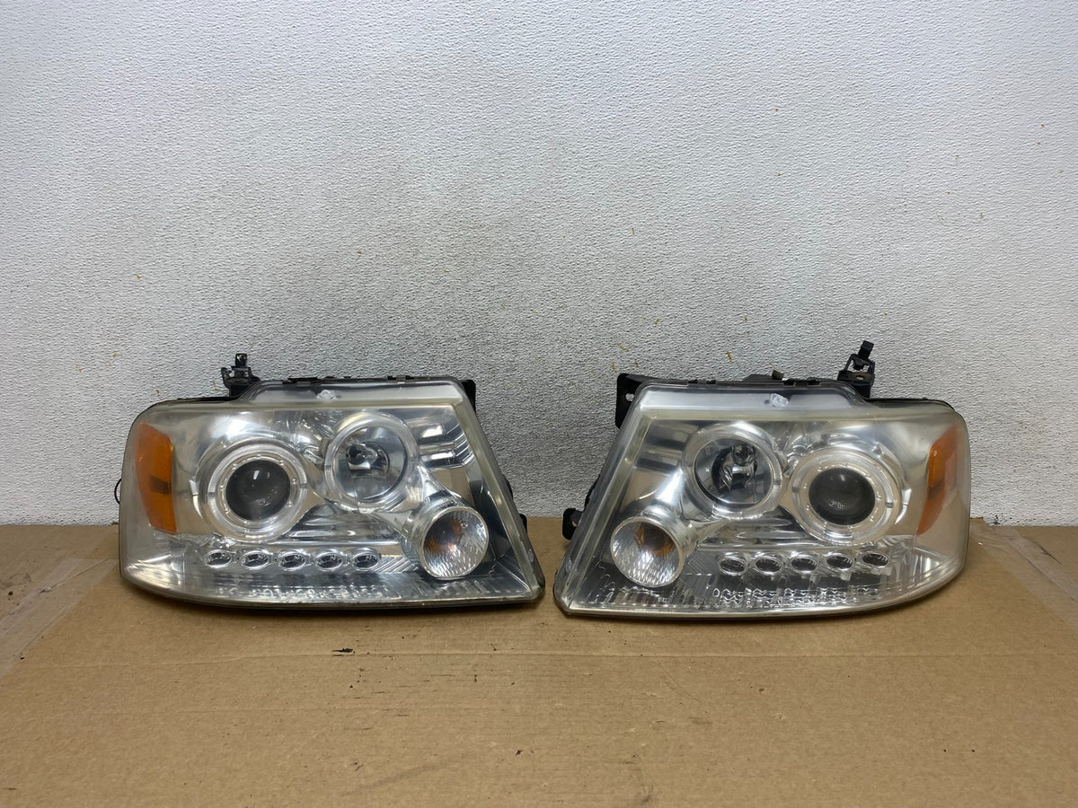 2004 to 2008 Ford F150 F-150 Left+Right Set Side LED Headlights AH7757 DG0