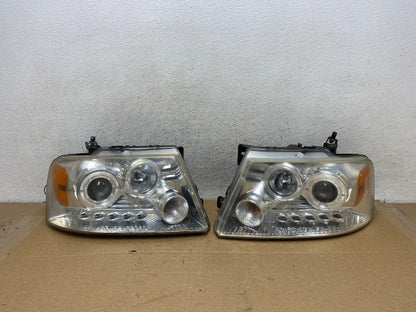 2004 to 2008 Ford F150 F-150 Left+Right Set Side LED Headlights AH7757 DG0