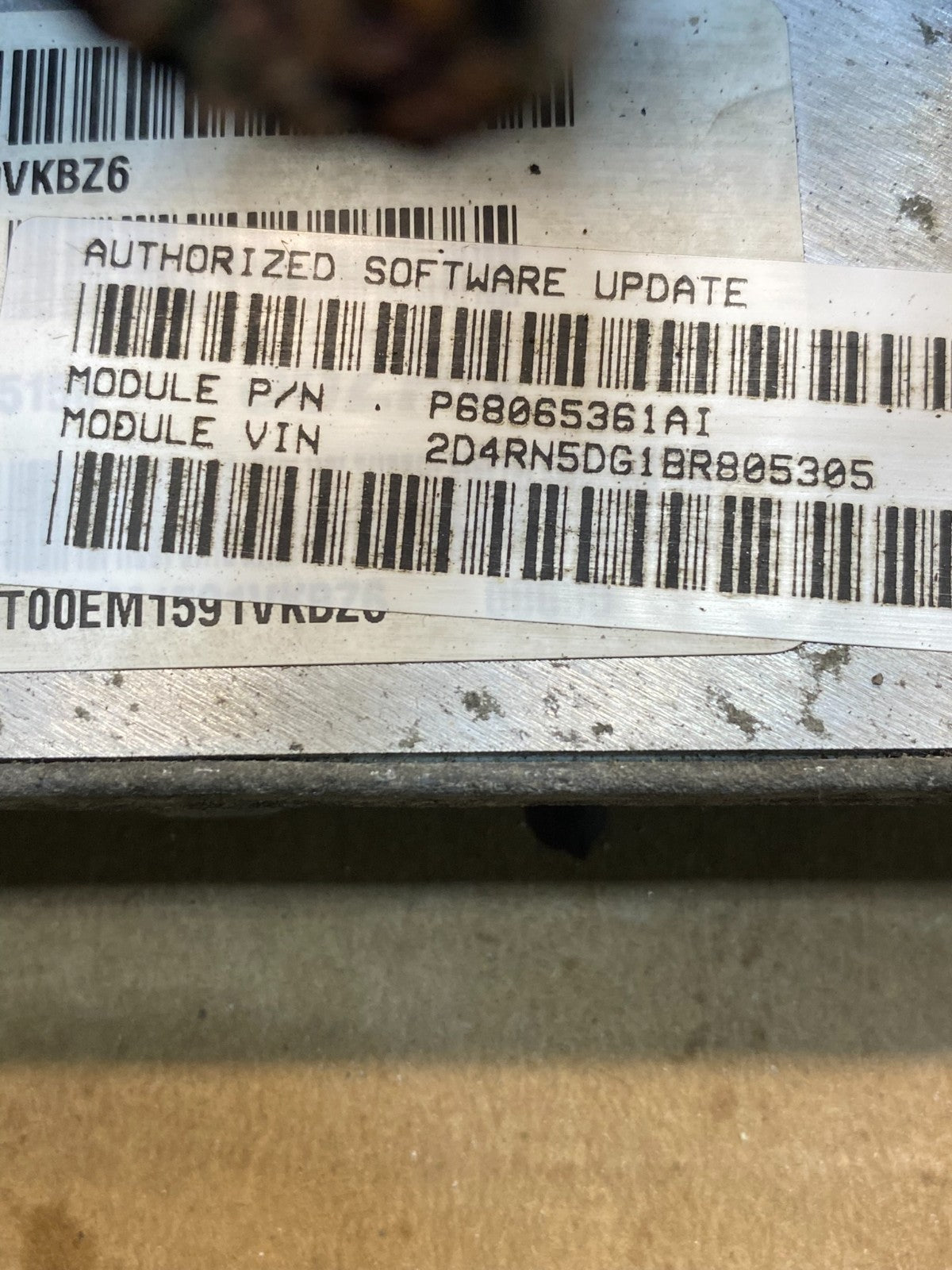 2011 Dodge Grand Caravan Town & Country ECU Engine Computer ad3469 DG2