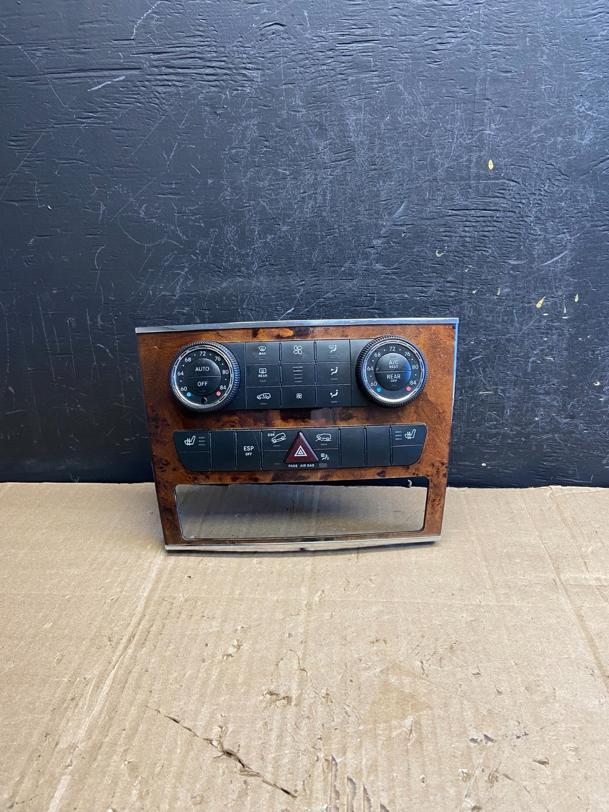 2007-2012 Mercedes X164 GL350 GL450 Climate Control Bezel Wood Switch AE1852 DG0