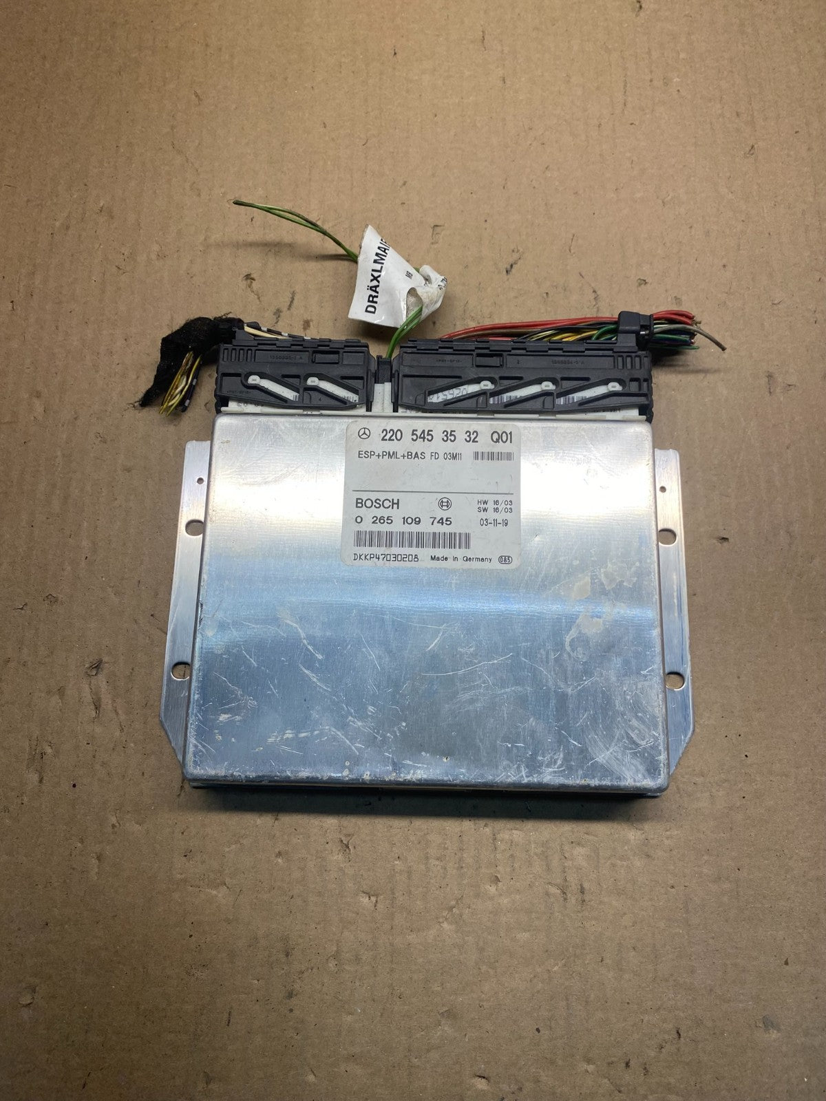2003 - 2006 Mercedes S430 S500 ABS ESP Control Module Unit AH3342 DW0