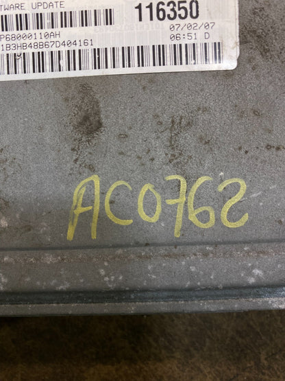 2007 to 2010 Dodge Caliber Computer Engine Control ECM p68000110ah AC0762 DG3