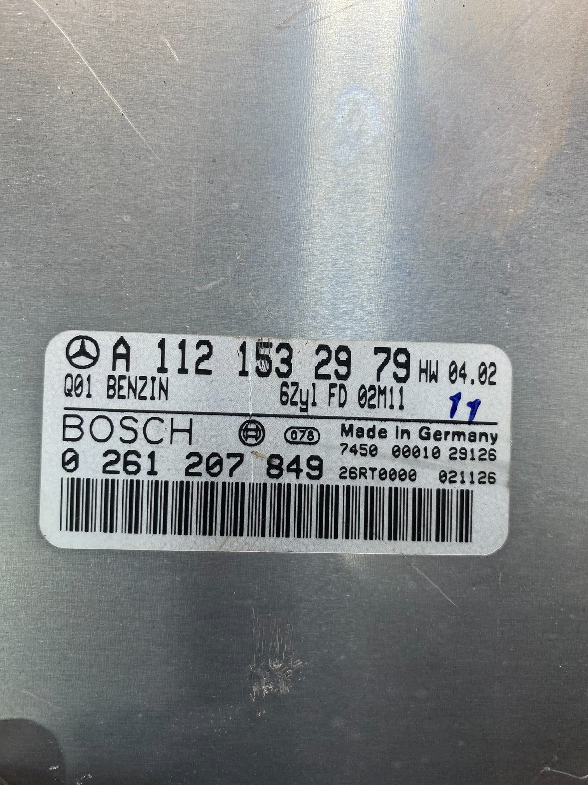 1999 to 2005 Mercedes E320 CLK320 Engine Control Module a1121532979 AD3529 DG2