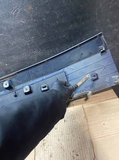 2011-2018 Dodge Grand Caravan Black Rear Tail Gate Trim Molding Panel v7169 DG17
