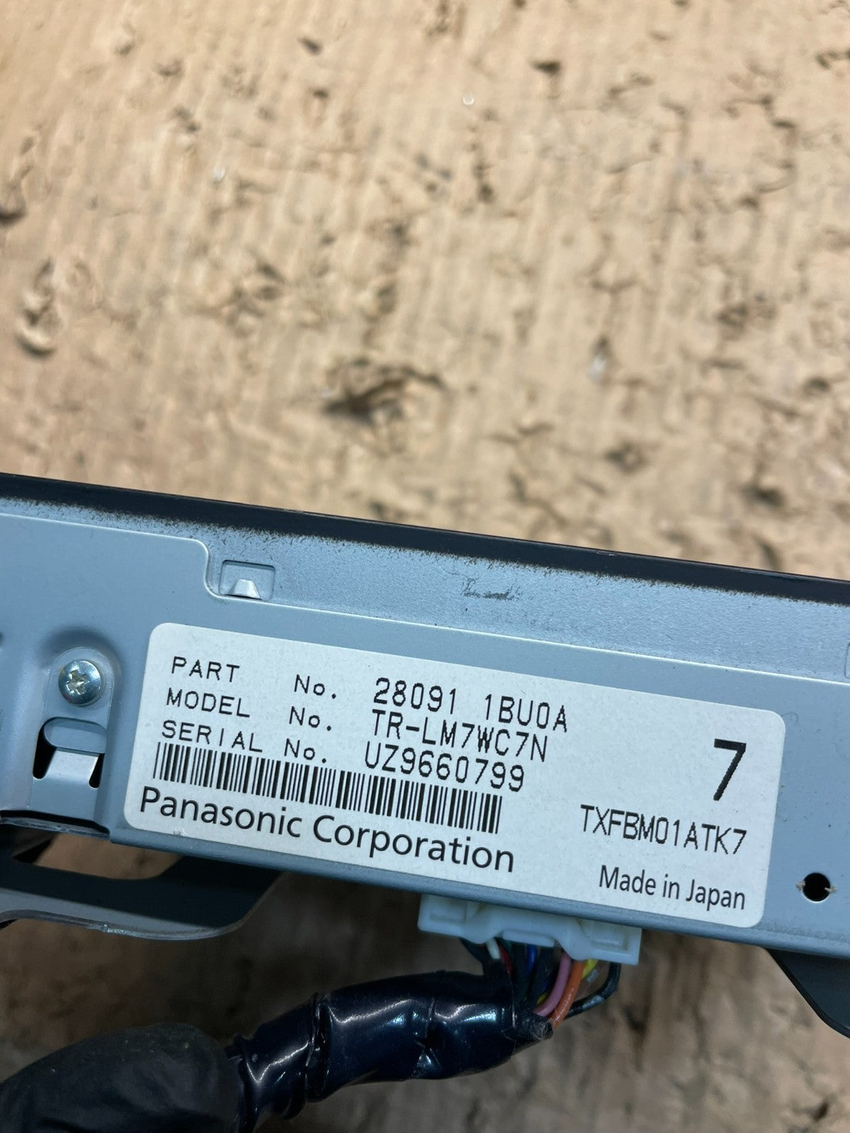 2011 - 2012 Infiniti G35 Information Display Screen 280911BU0A OEM U1562 DG6