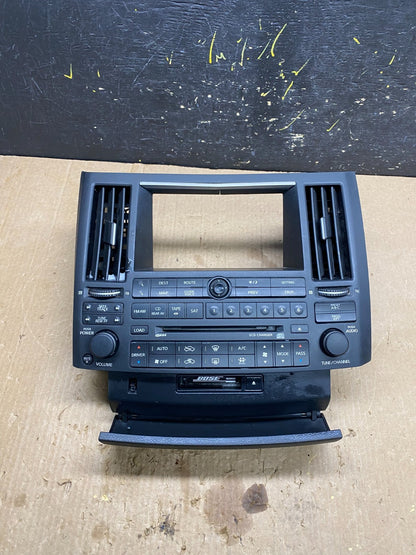 2003 to 2005 Infiniti FX35 Front Radio A/C Heater Switch Control Panel Z4481 DG1
