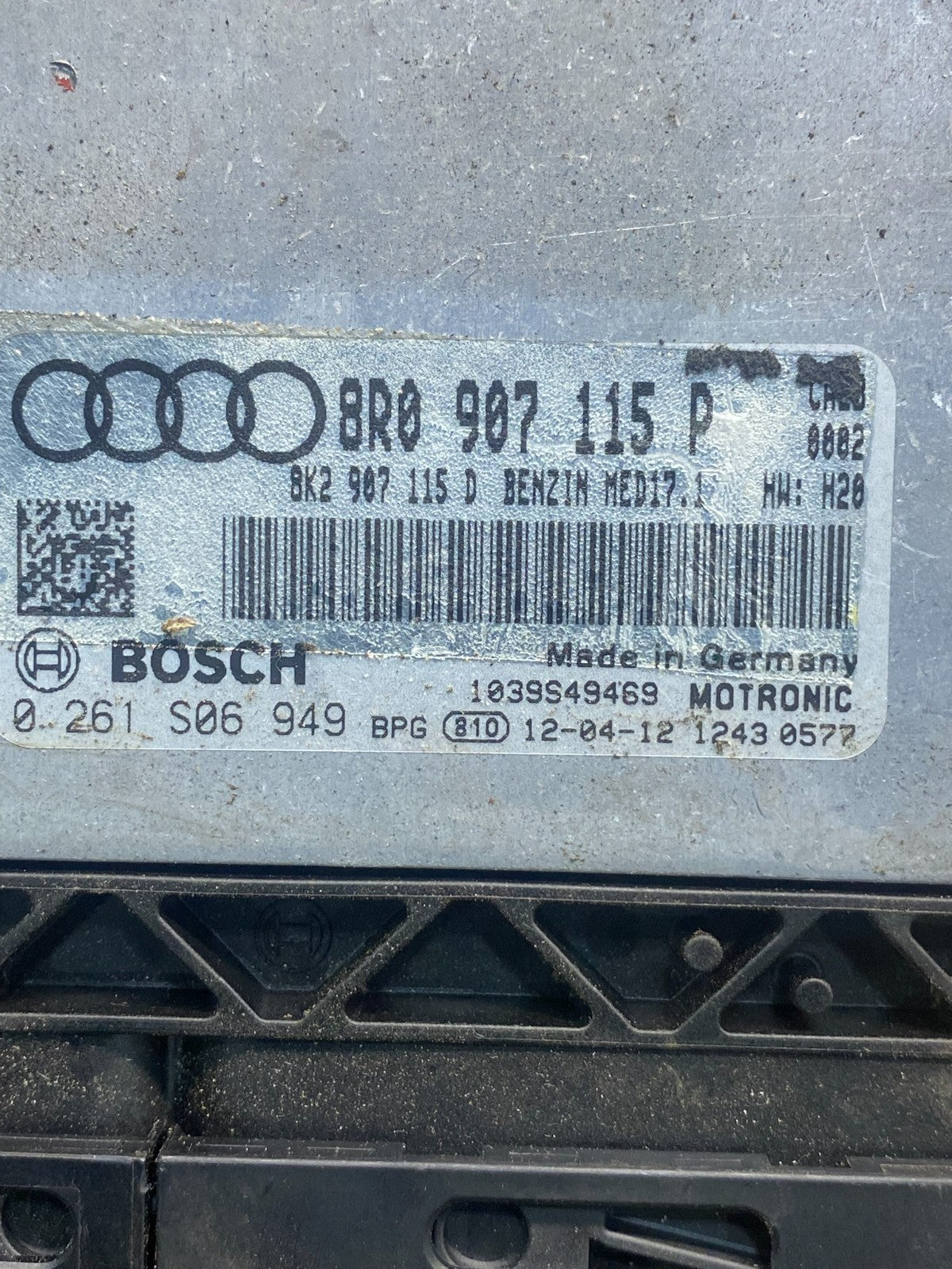 2013 2015 Audi Q5 Engine Control Module Computer ECU ECM 8R0907559A AG6087 DG2