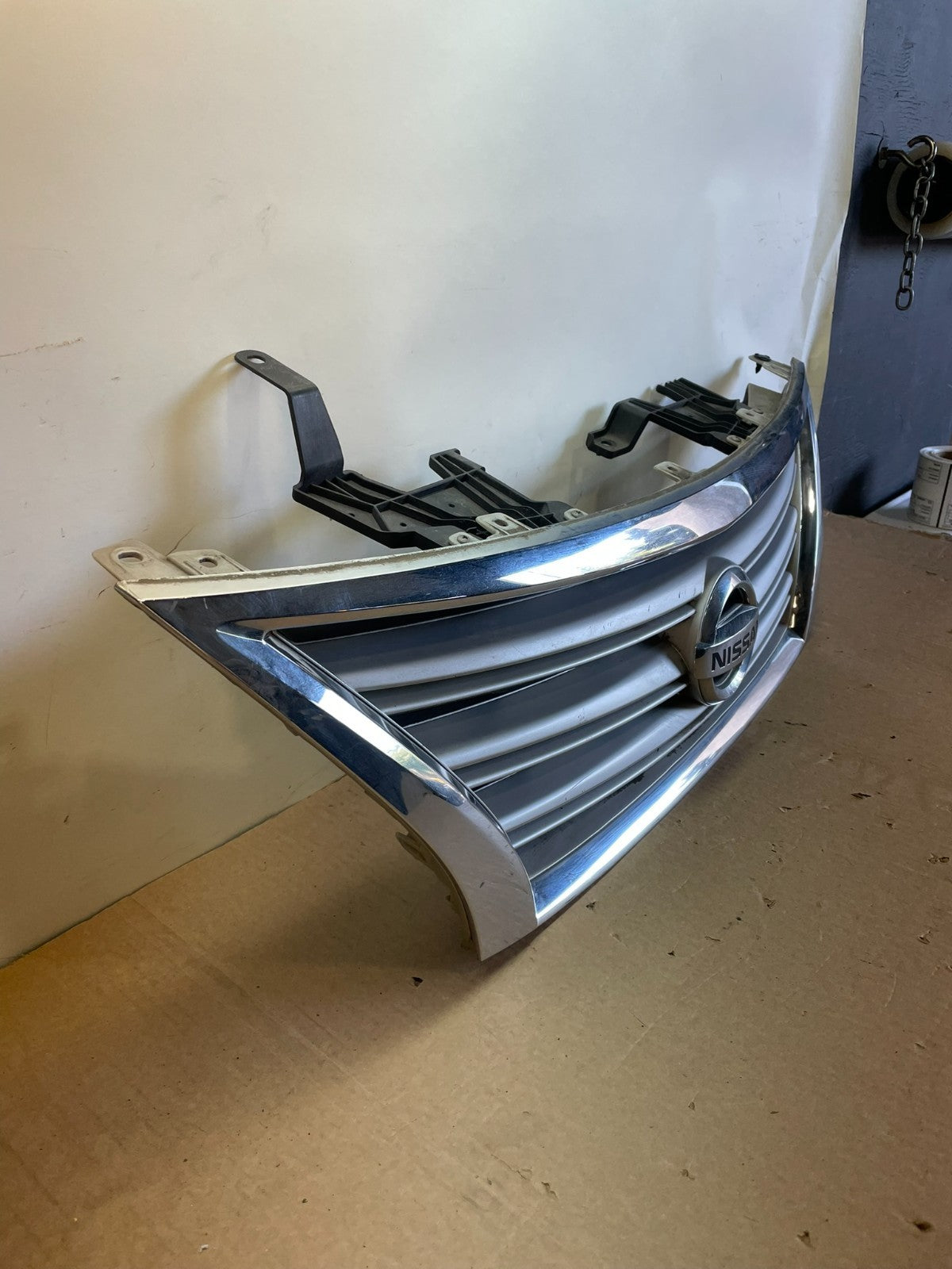 2013 to 2015 Nissan Sentra Front Upper Chrome Grill Grille Aftermarket AH0378 DG2