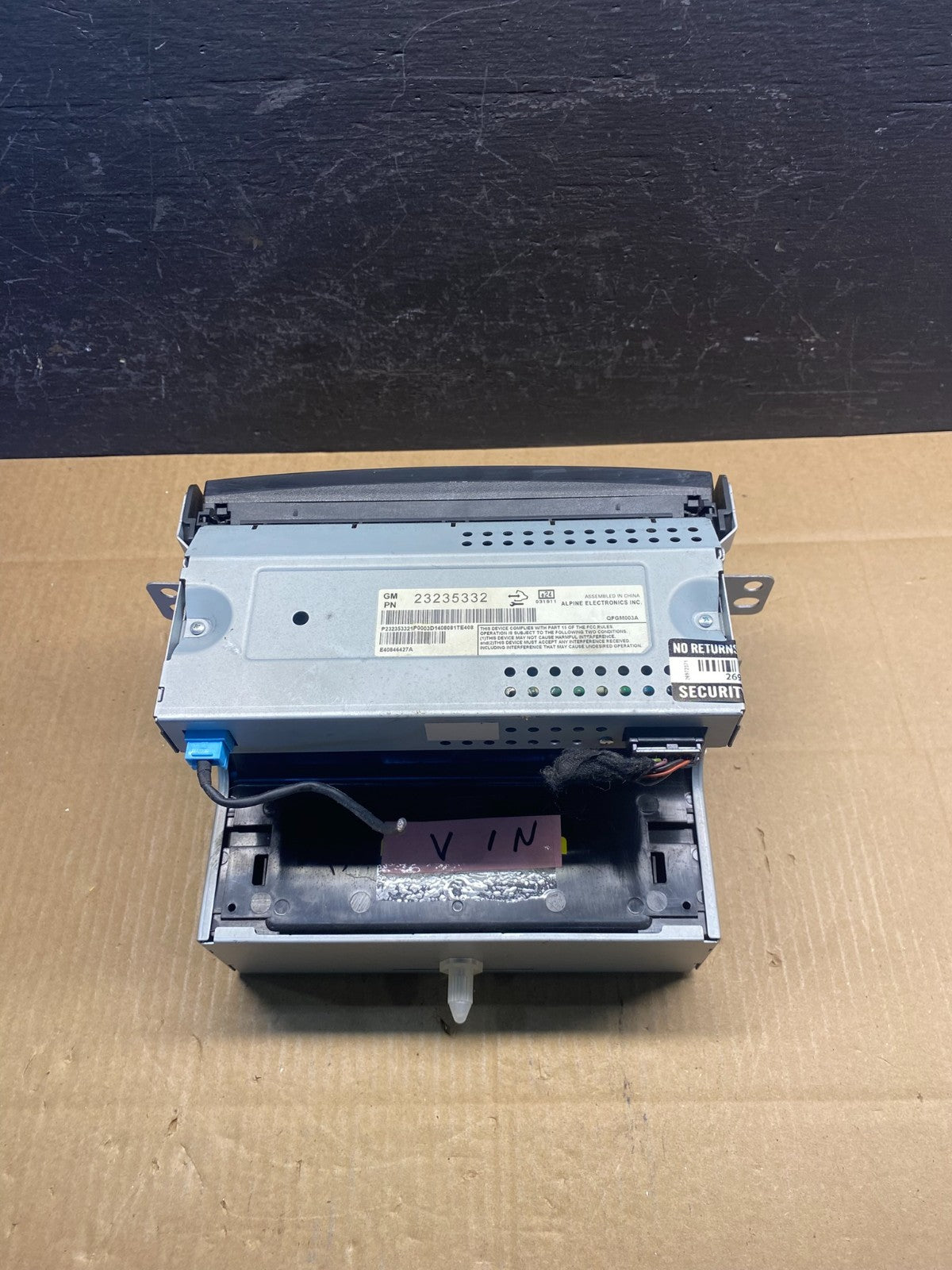 2013 2014 2015 Chevrolet Malibu Display Dash Screen Radio Information AD1568 DW3
