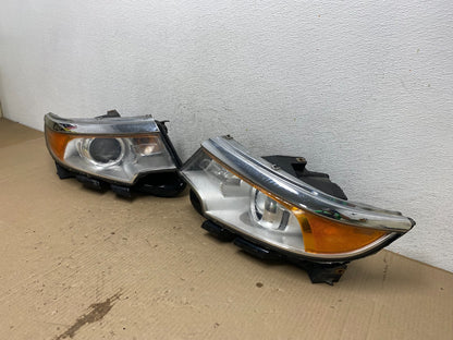 2011 to 2014 Ford Edge Front Left+Right Headlights Halogen AE9687 DW1