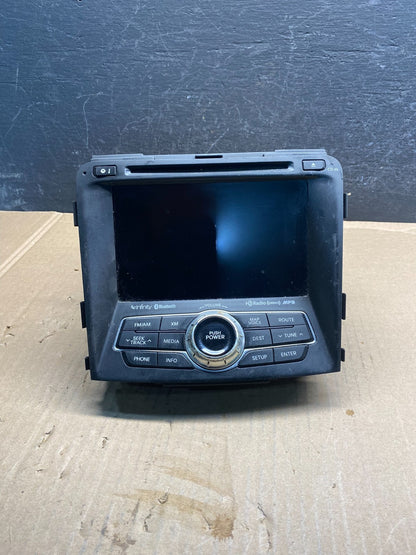 2011 to 2015 Hyundai Sonata Hybrid Radio Navigation Screen Display AE7926 DG0