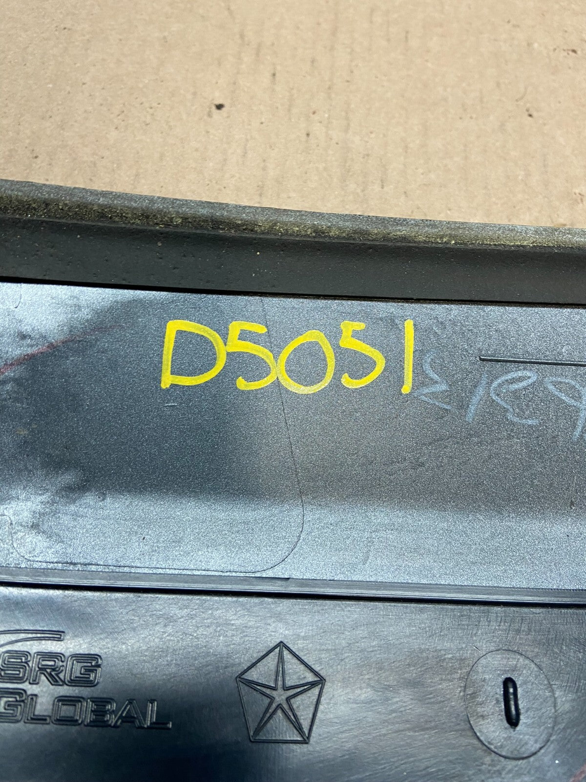 2011-2018 Dodge Grand Caravan Black Rear Tail Gate Trim Molding Panel OEM D505113