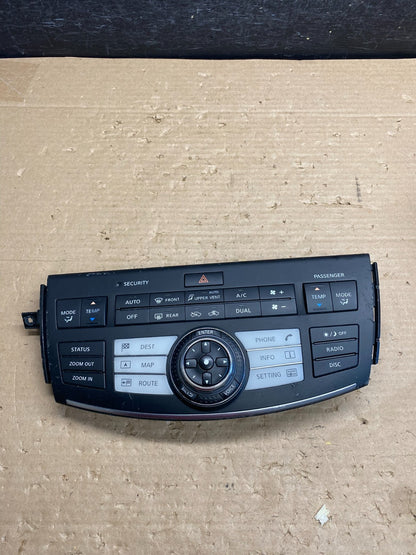2007 Infiniti M35 Navigation Radio Climate Control 28395eh100 ag8368 DG0