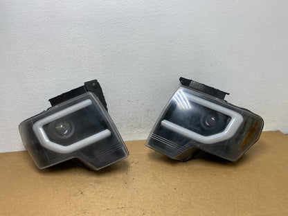 2009 to 2014 Ford F-150 F150 Left+Right LED Halogen Headlights AD5245 DG0