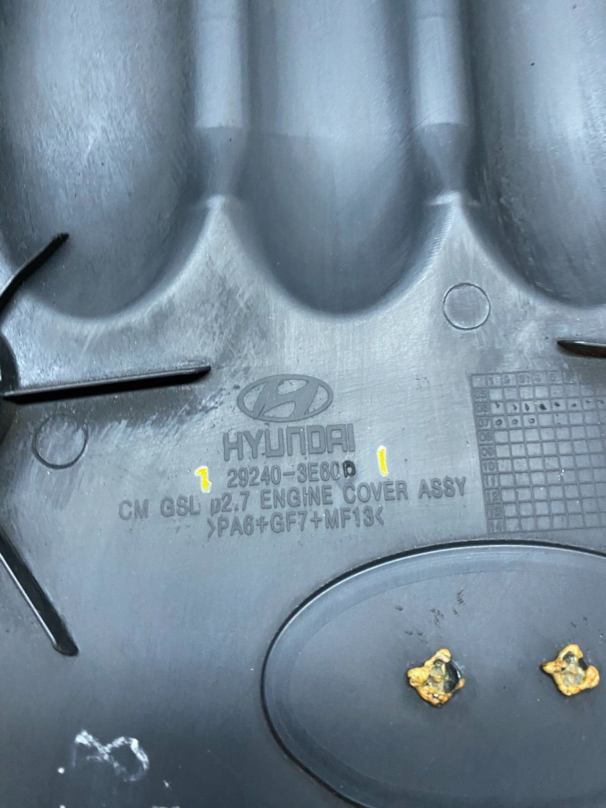 2006 - 2009 Hyundai Santa Fe V6 Engine Motor Cover U6326 DG8
