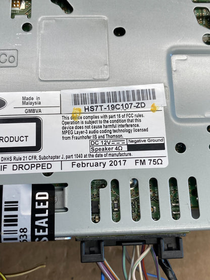 2017 2018 2019 Ford Fusion Radio Audio Receiver AM FM CD MP3 ag6339 DG4