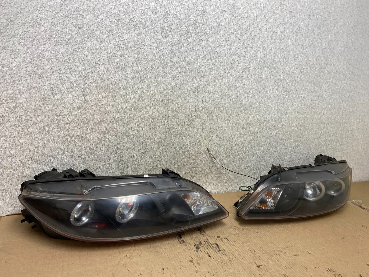 2003 to 2006 Mazda 6 Left+Right Set Side LED Black Headlights ah2081 DG1