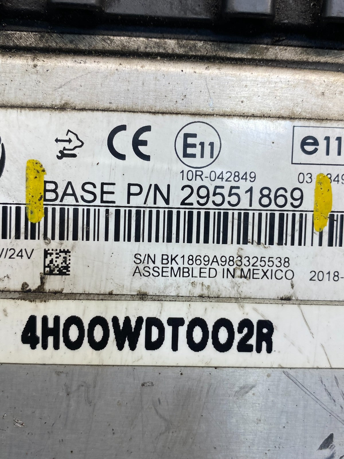 29551869 Allison TCM Transmission Control Module Computer Auto AE9911 DG2